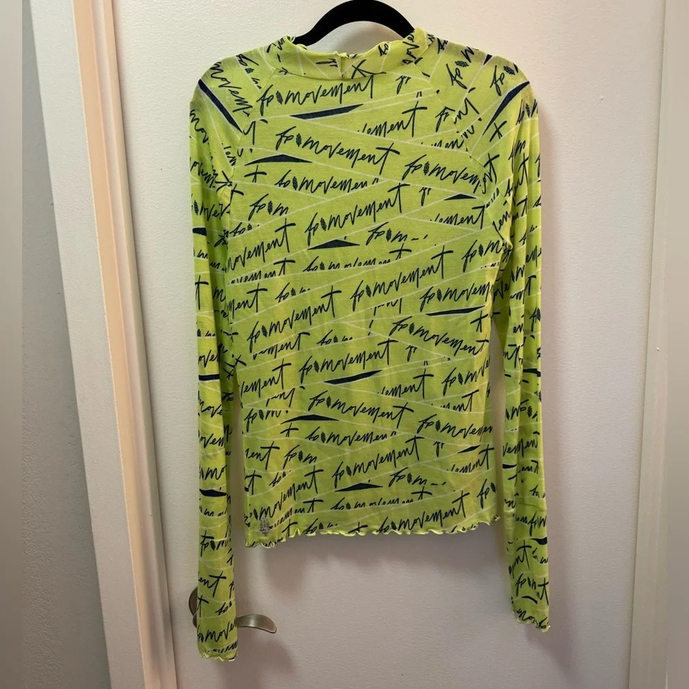 NWOT Free People High Jump Logo Long Sleeve - Picture 3 of 5
